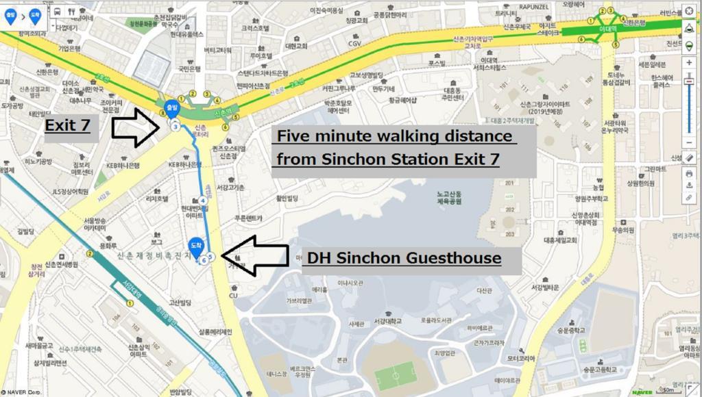 D.H Sinchon Guesthouse Seul Exterior foto